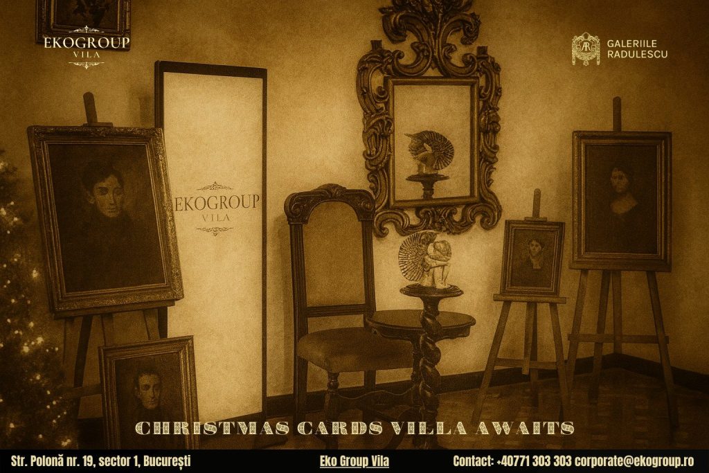 Urări de Crăciun în ton interbelic, integrate în conceptul festiv Crăciunul anilor ’30 găzduit de Eko Group Vila