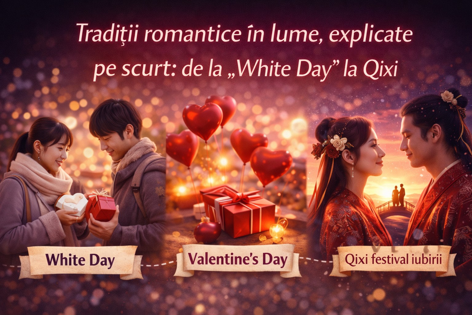 Tradiții romantice în lume, explicate pe scurt: de la „White Day” la Qixi